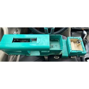 VTG Pressed Steel Structo Dumper Blue Dump Truck with animal Trailer.